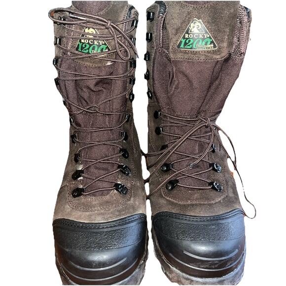 Rocky Blizzard Stalker Steel Toe Waterproof 1200G Insulated Work Boot Size 9M - Picture 2 of 6